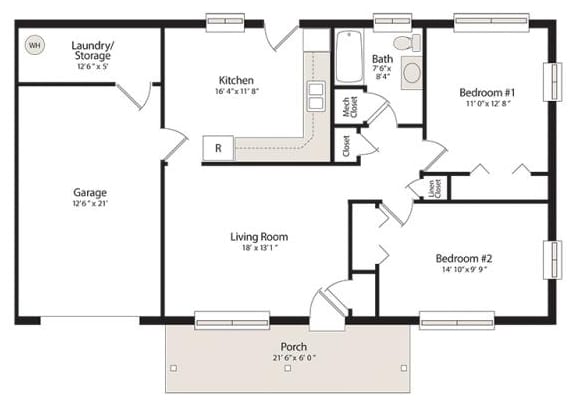 retirement home floorplan